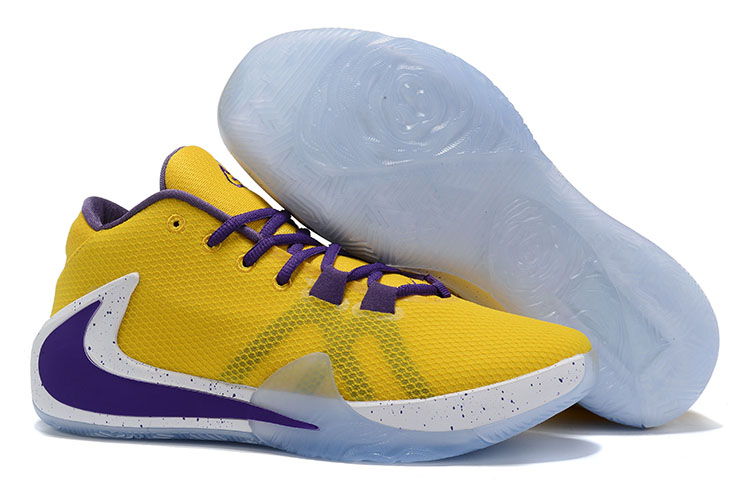 Nike Zoom Freak 1 Yellow Purple White Shoes